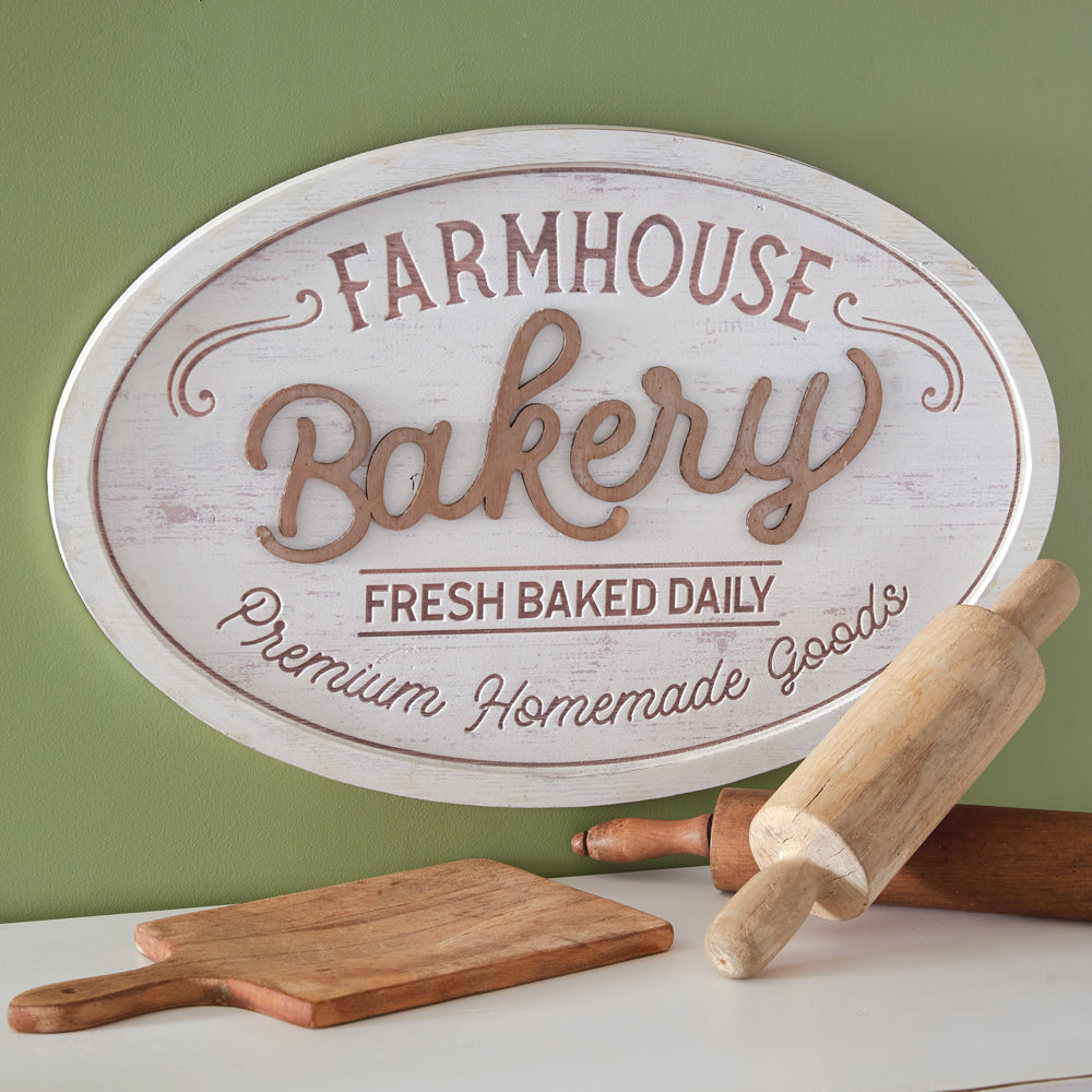 Farmhouse Bakery Wall Sign - Bombay Mercantile