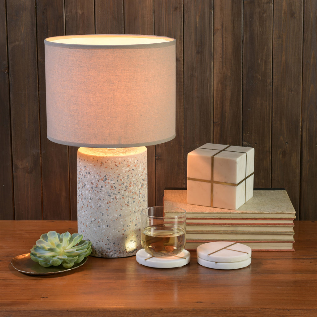 Brass & Marble Aperture cube - Bombay Mercantile