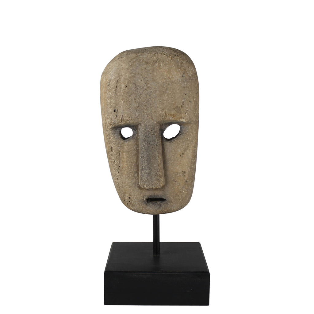 Kelso Wood Mask on Stand - Sm - The Nifty Decor