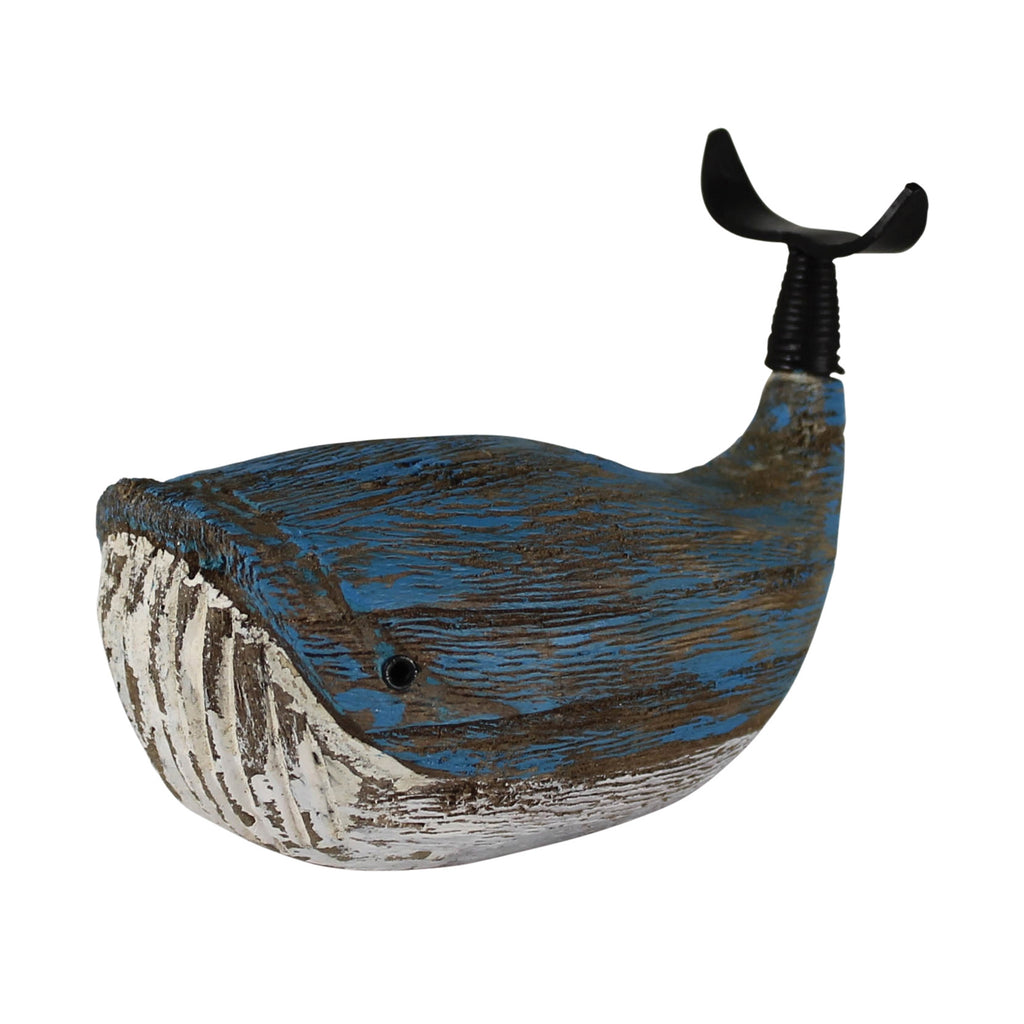 Wood Whale, Blue - Blue - The Nifty Decor