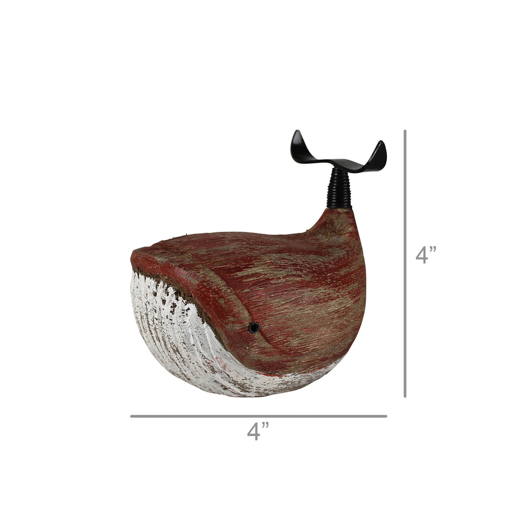 Wood Whale, Red - Red - The Nifty Decor