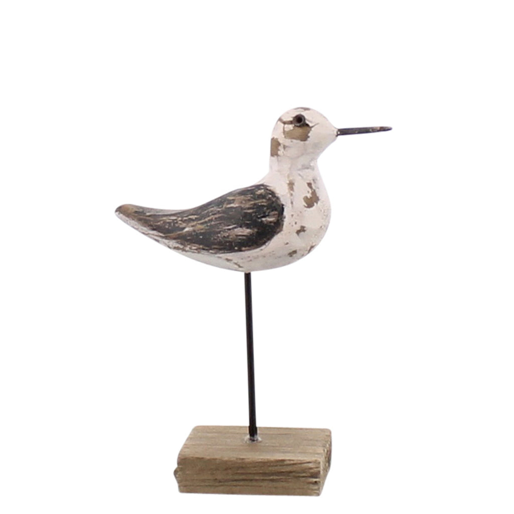 Kelso Wood Seagull - White & Black - The Nifty Decor