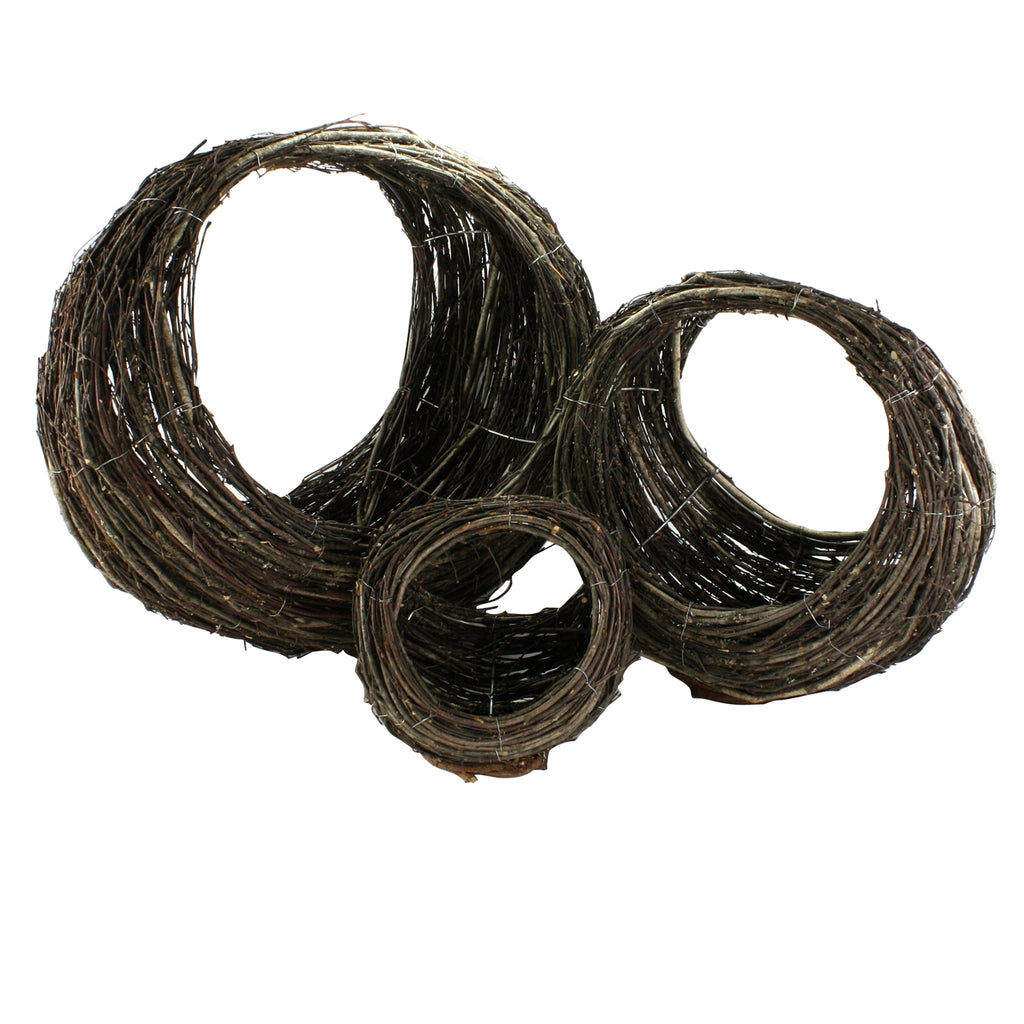 Willow Ellipse Baskets - Set of 3 - The Nifty Decor