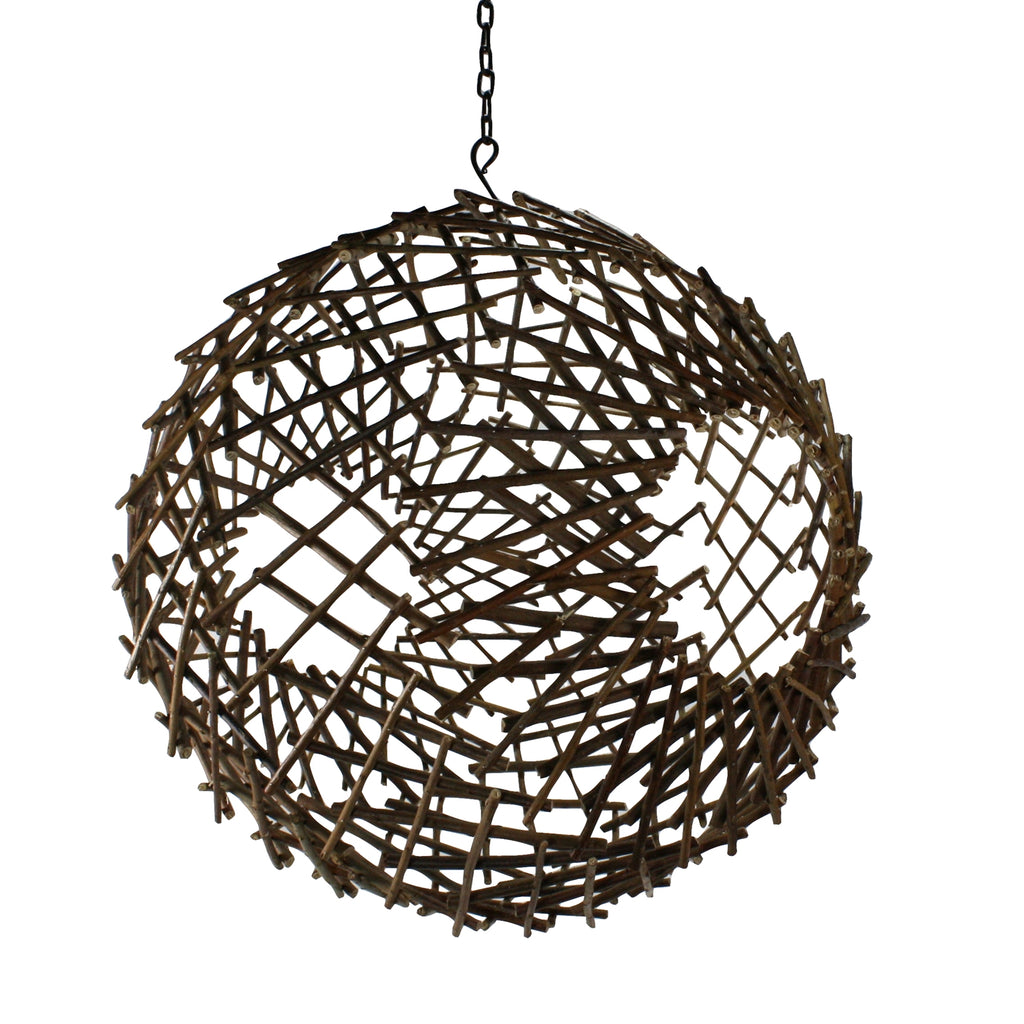 Natural Twig Sphere - Bombay Mercantile