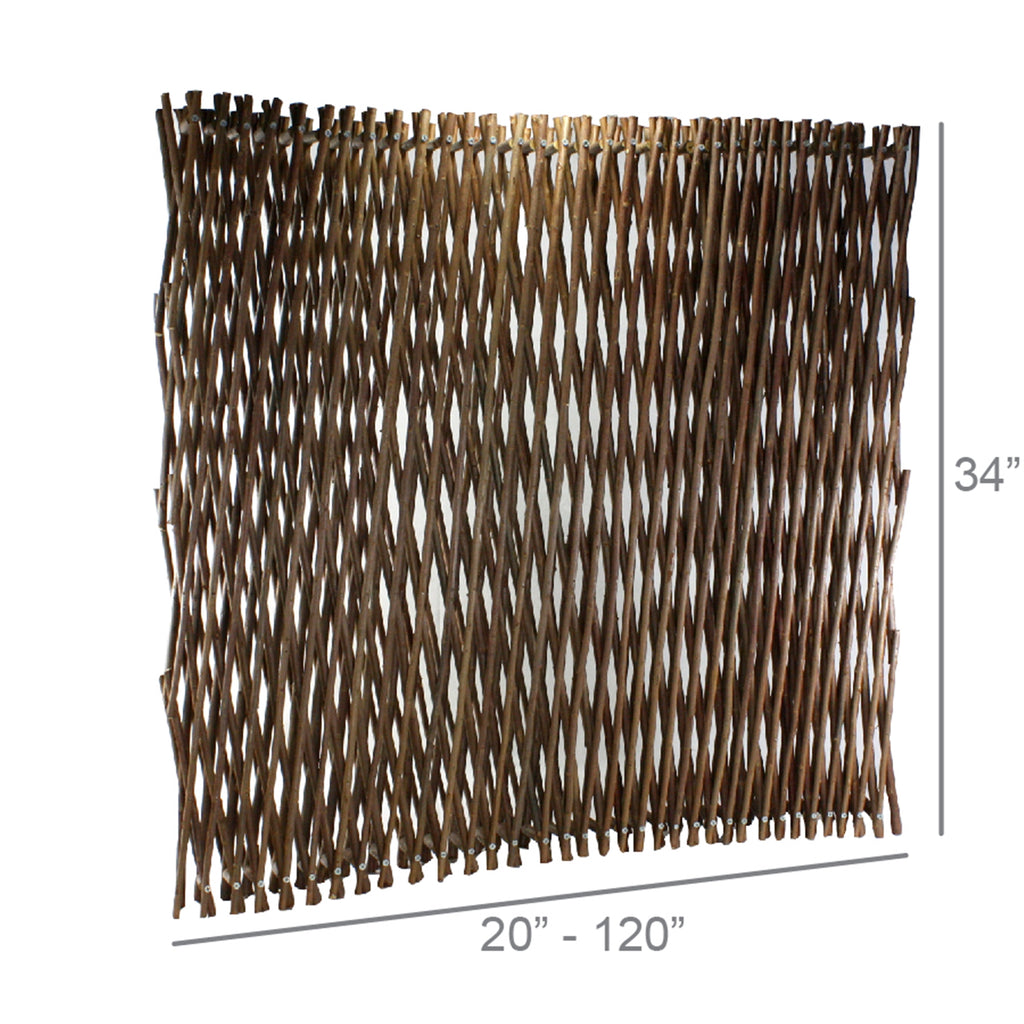 Natural Twig Fence - Bombay Mercantile