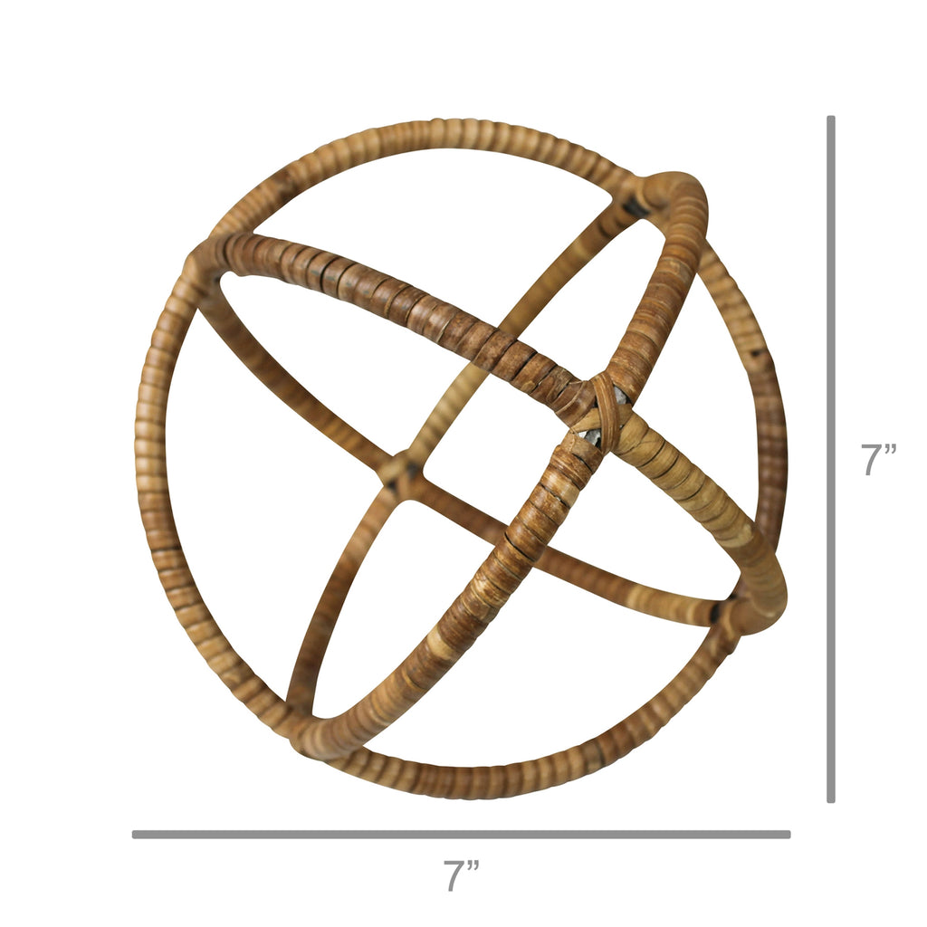 Large Cayman Rattan Sphere - Bombay Mercantile