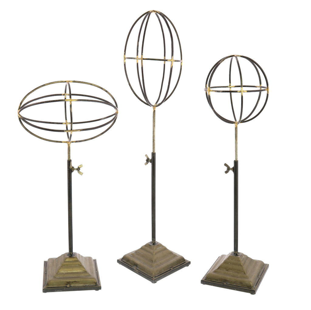 Telescoping Orbs on Stand - Set of 3 - The Nifty Decor