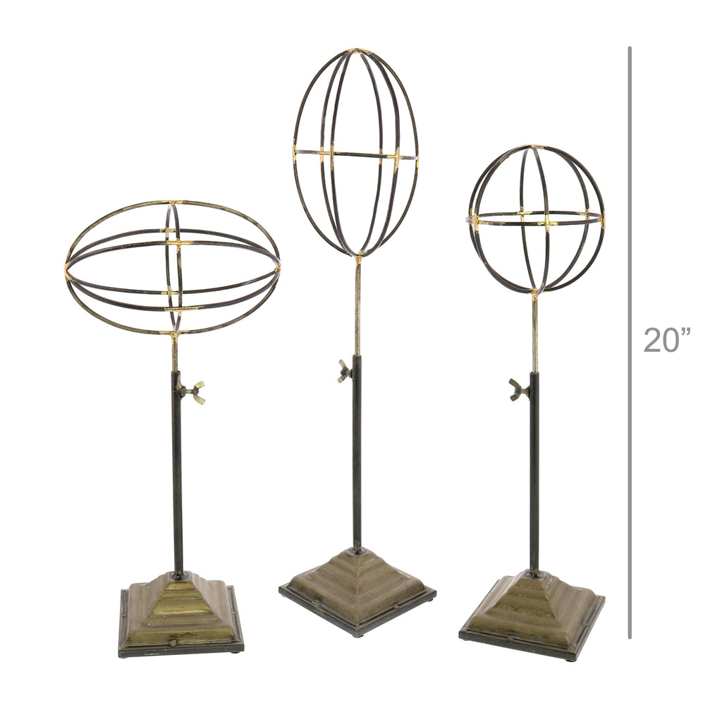 Telescoping Orbs on Stand - Set of 3 - The Nifty Decor