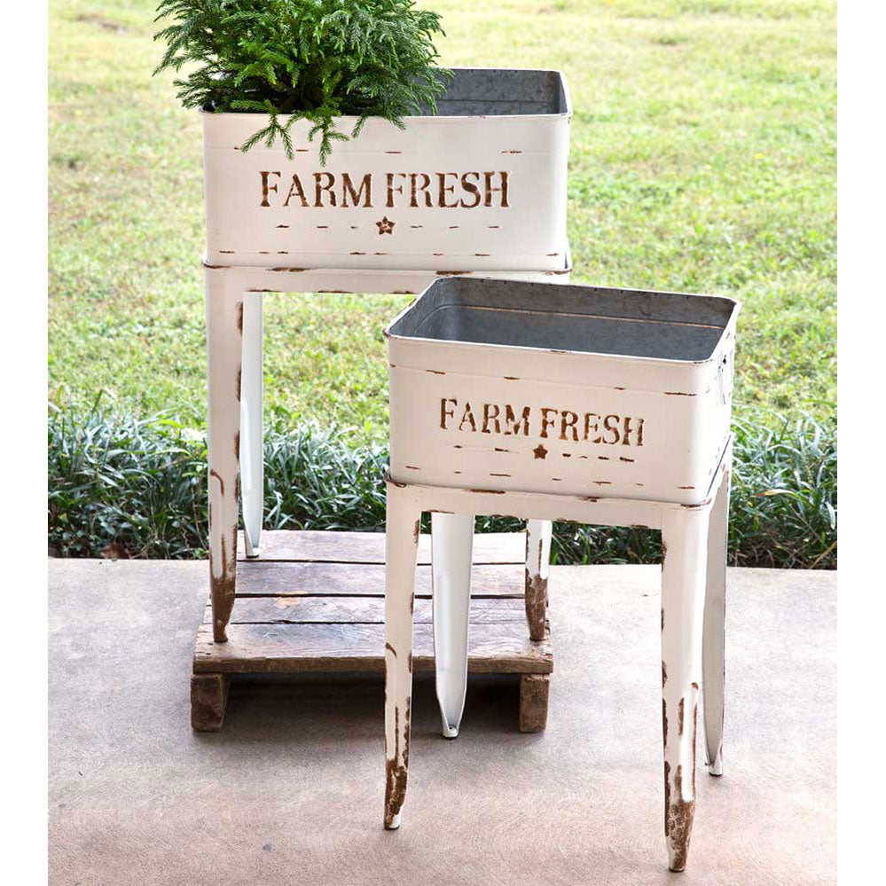 Farm Fresh White Garden Stands - The Nifty Decor