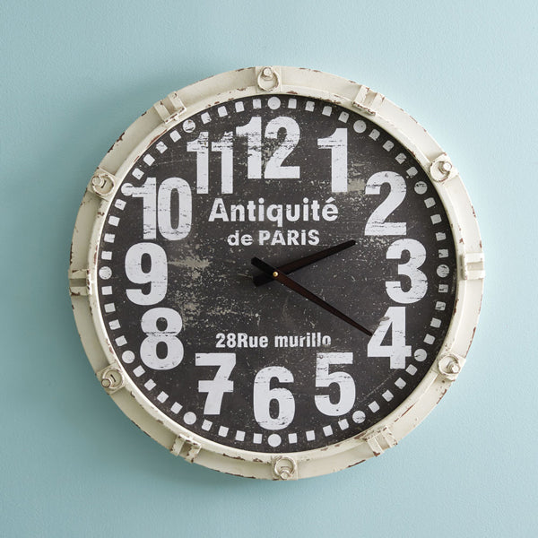 Antiquite De Paris Wall Clock - Bombay Mercantile