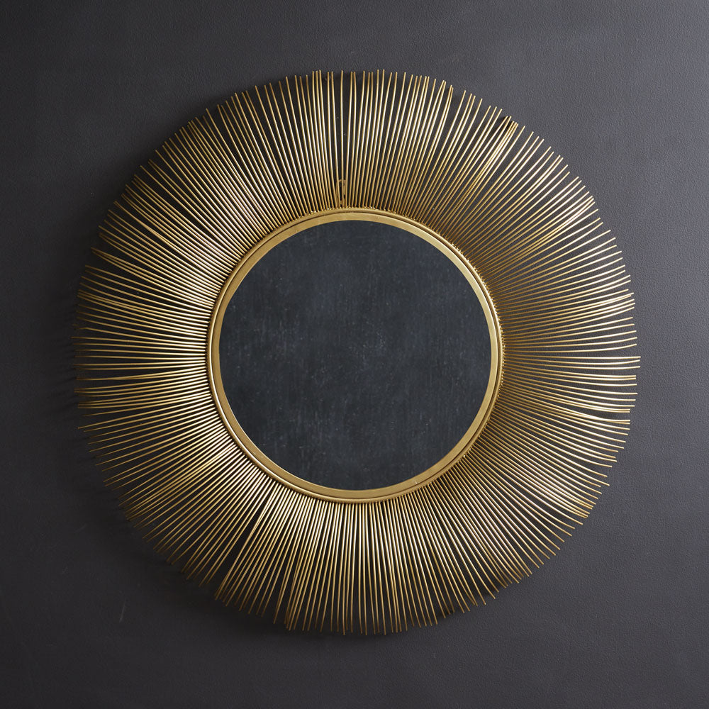 Golden Sunburst Mirror - Bombay Mercantile