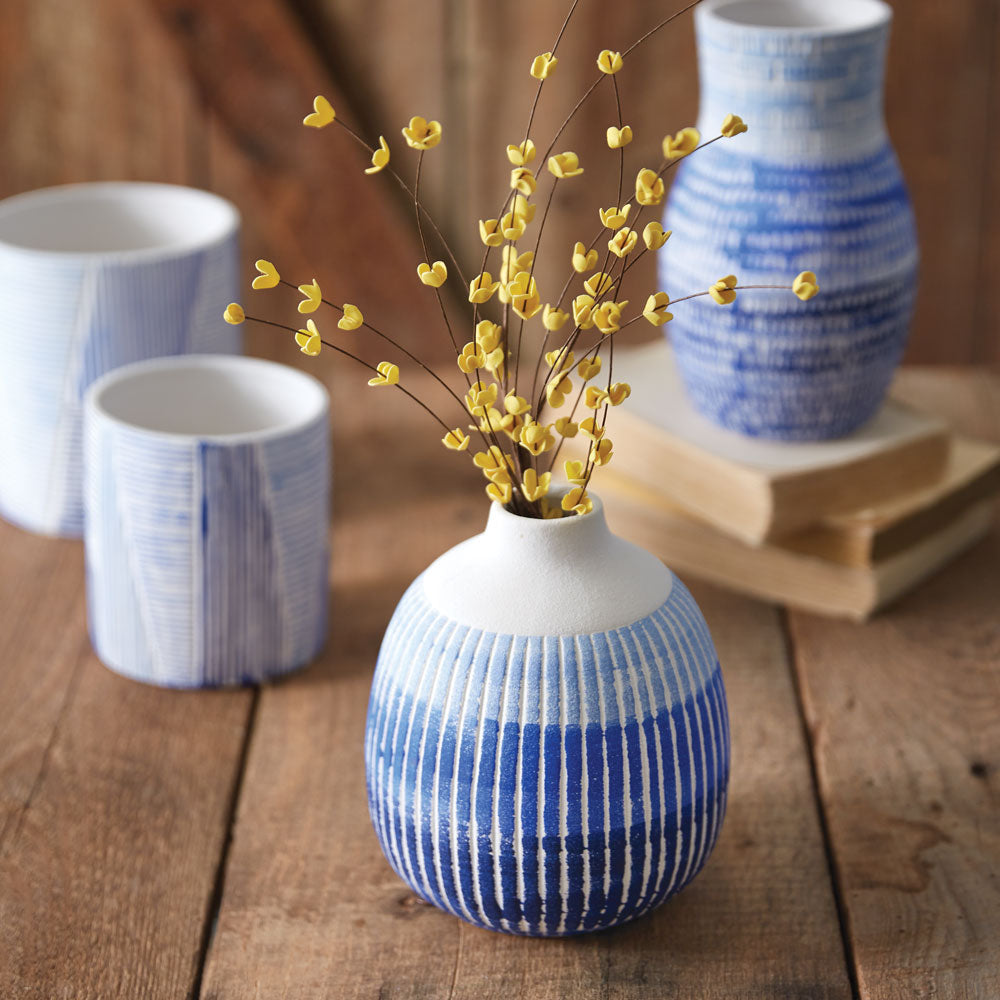 Blue Lagoon Bud Vase - Bombay Mercantile