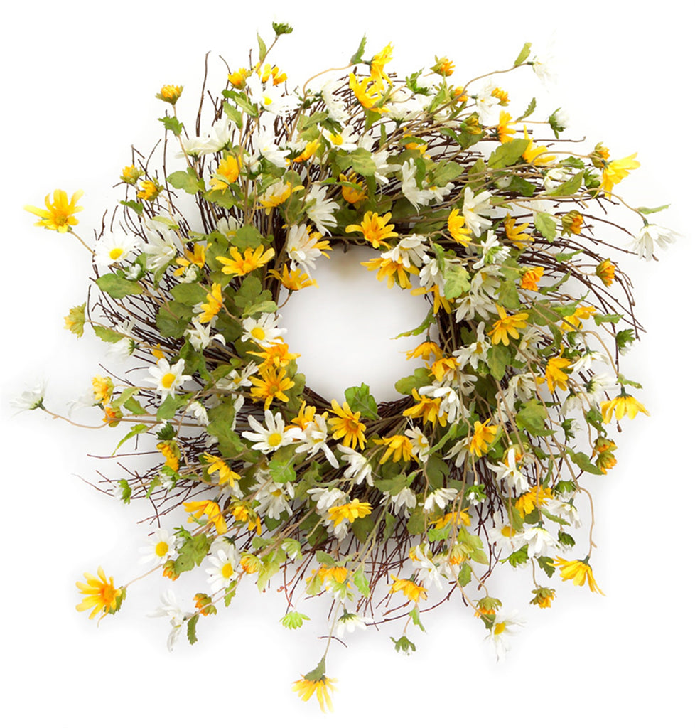 Daisy Wreath - The Nifty Decor