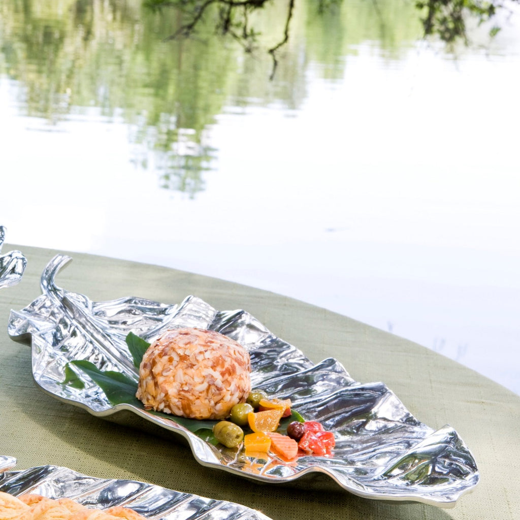 Zebra Leaf Large Platter - The Nifty Decor