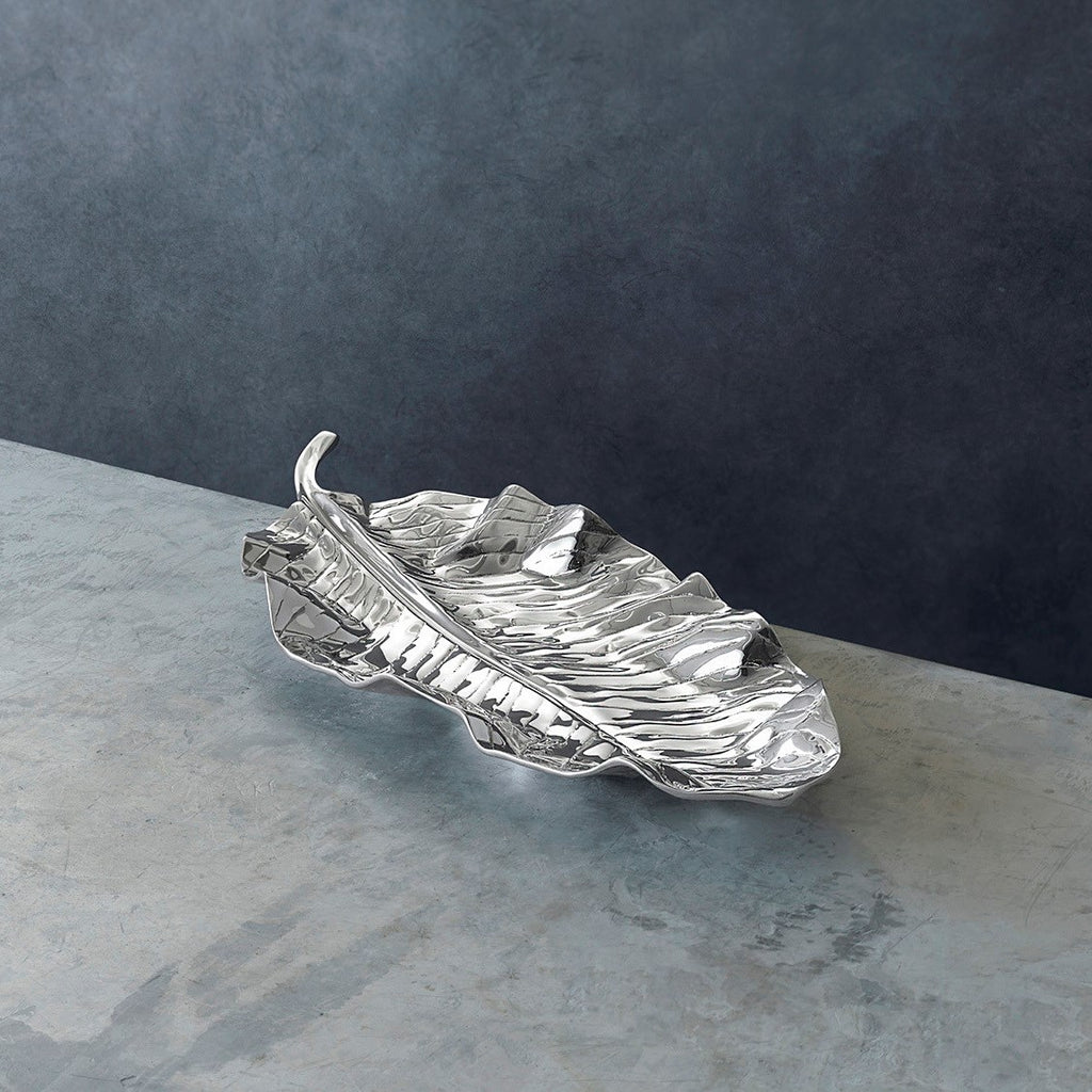 Zebra Leaf Large Platter - The Nifty Decor