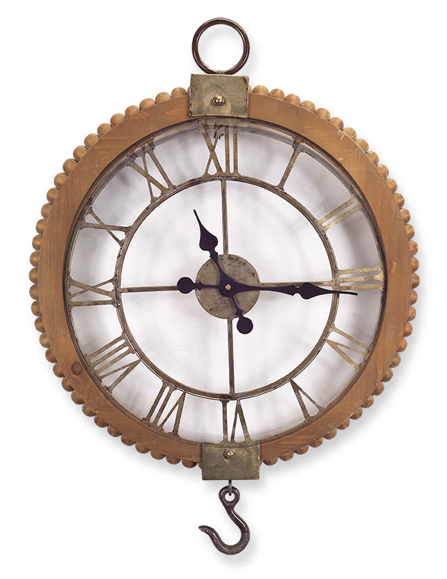 Industrial Hook Clock - The Nifty Decor