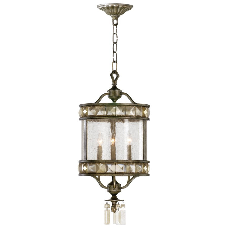 Pyramid style glass chandelier - The Nifty Decor