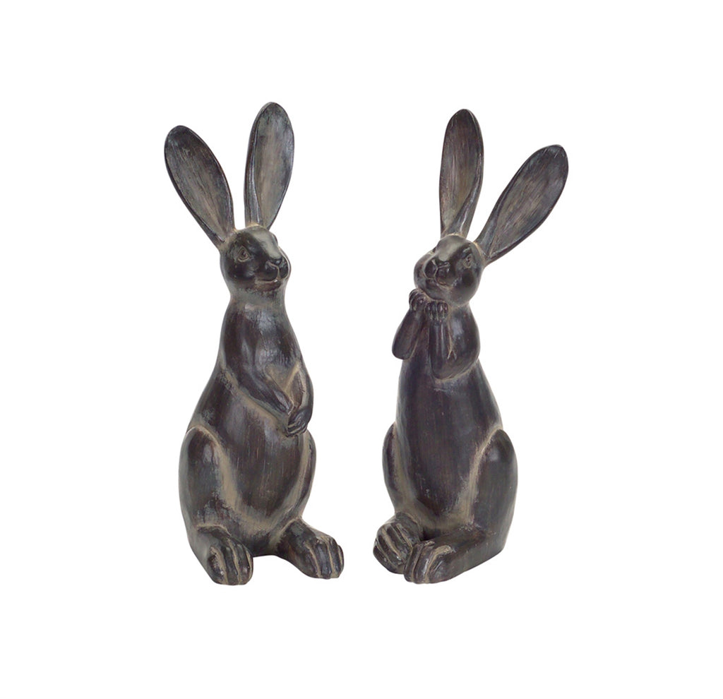 Resin Rabbits, Set of 2. - The Nifty Decor