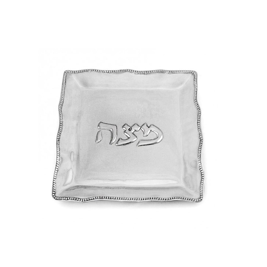 Matza Plate with Pearls - The Nifty Decor