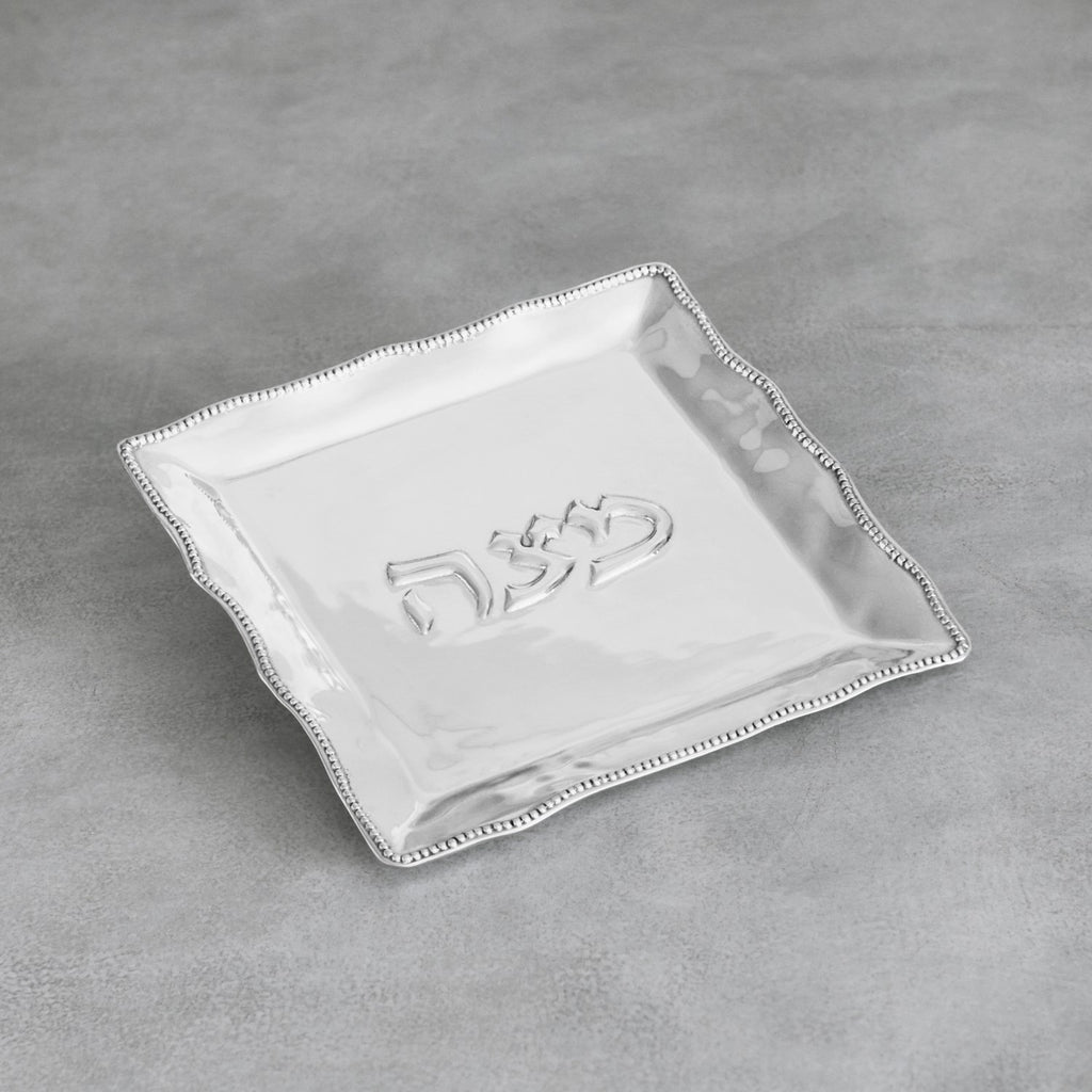 Matza Plate with Pearls - The Nifty Decor