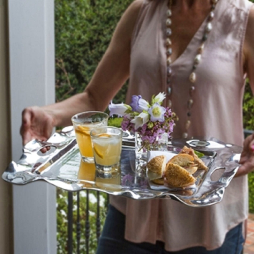 Rebecca Large Rectangular Tray - Bombay Mercantile
