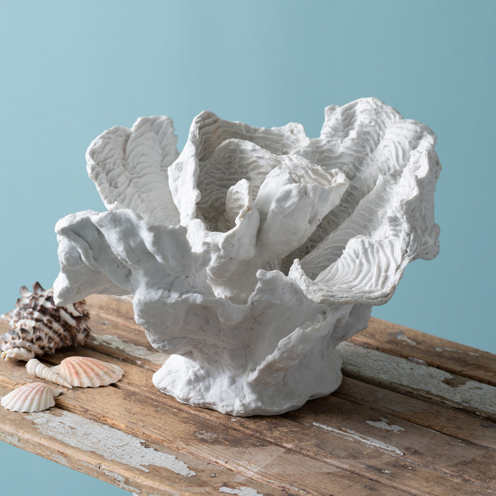 Wave Coral Figurine - Bombay Mercantile