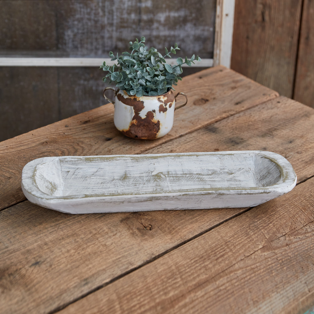 Whitewashed Baguette Bowl - Bombay Mercantile