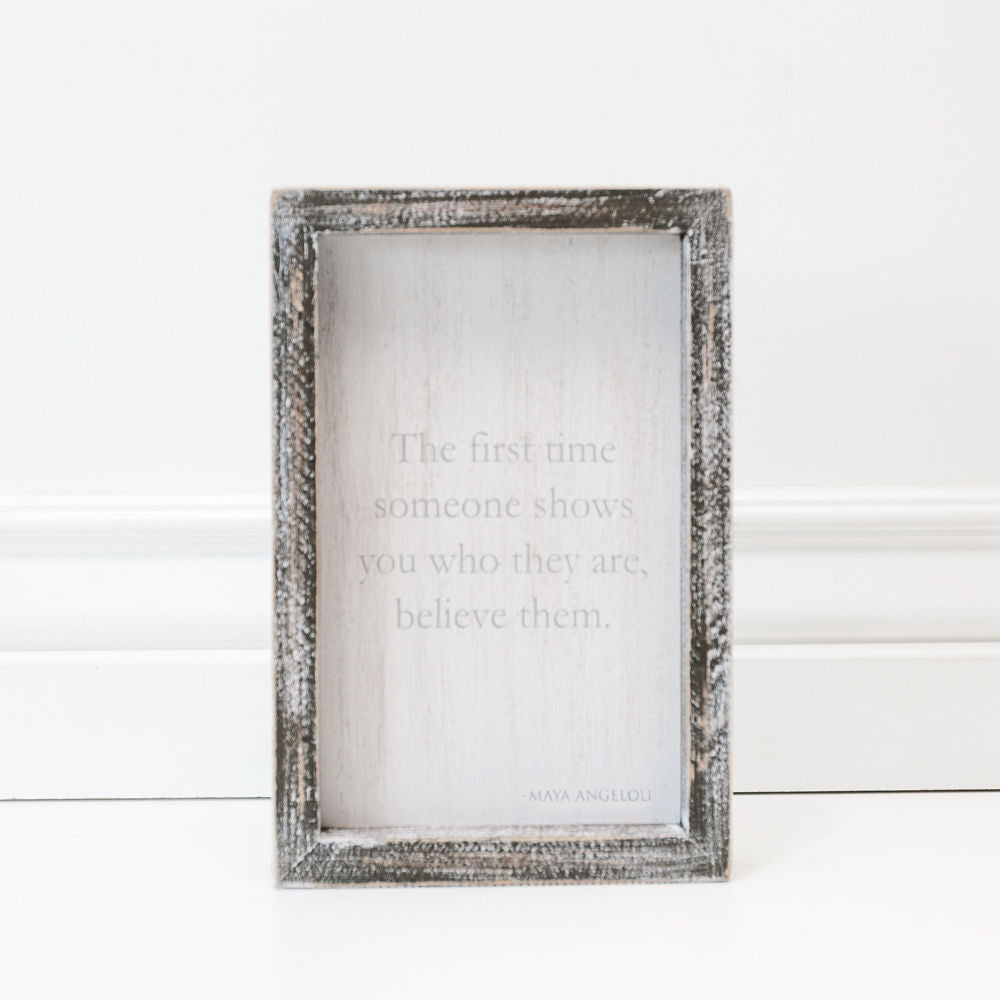 The First Time Someone Shows.... Framed Sign - The Nifty Decor