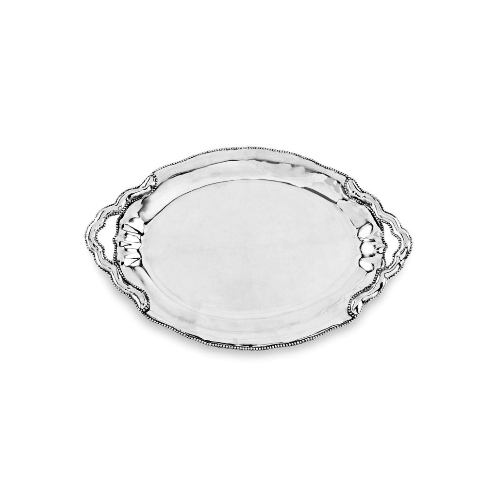 Denisse Oval Tray with Handles - The Nifty Decor