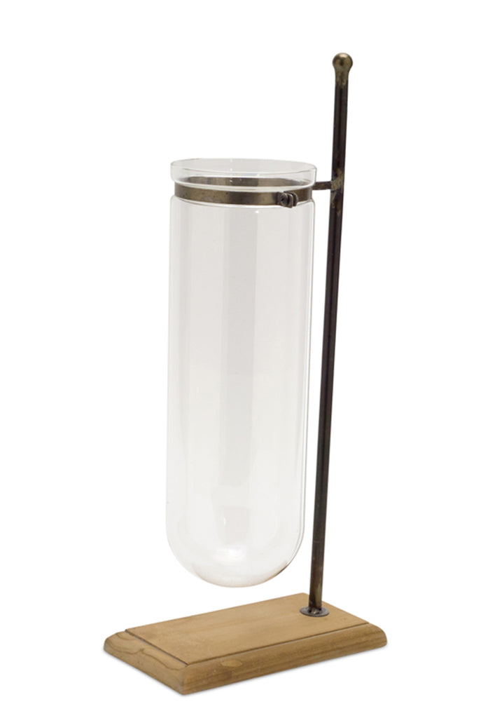 Brownish grey vase on Stand (Set of 2) - The Nifty Decor