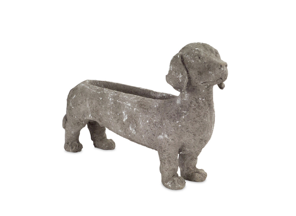 Grey Dachshund Planter (Set of 2) - The Nifty Decor