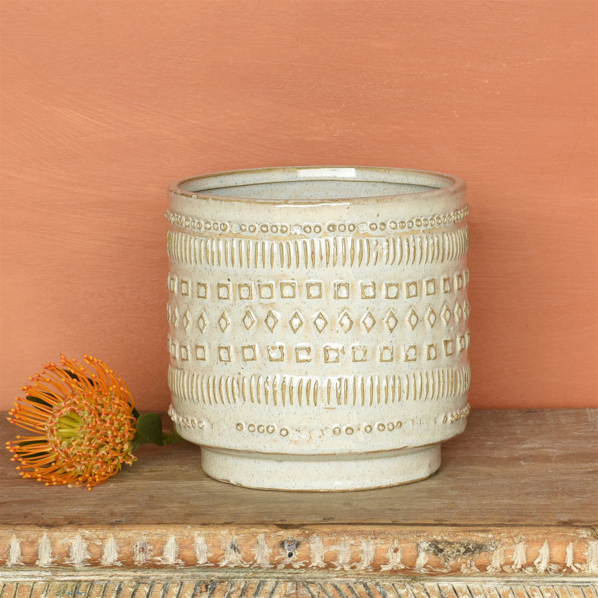 Cachepot Ceramic -Large – Bombay Mercantile
