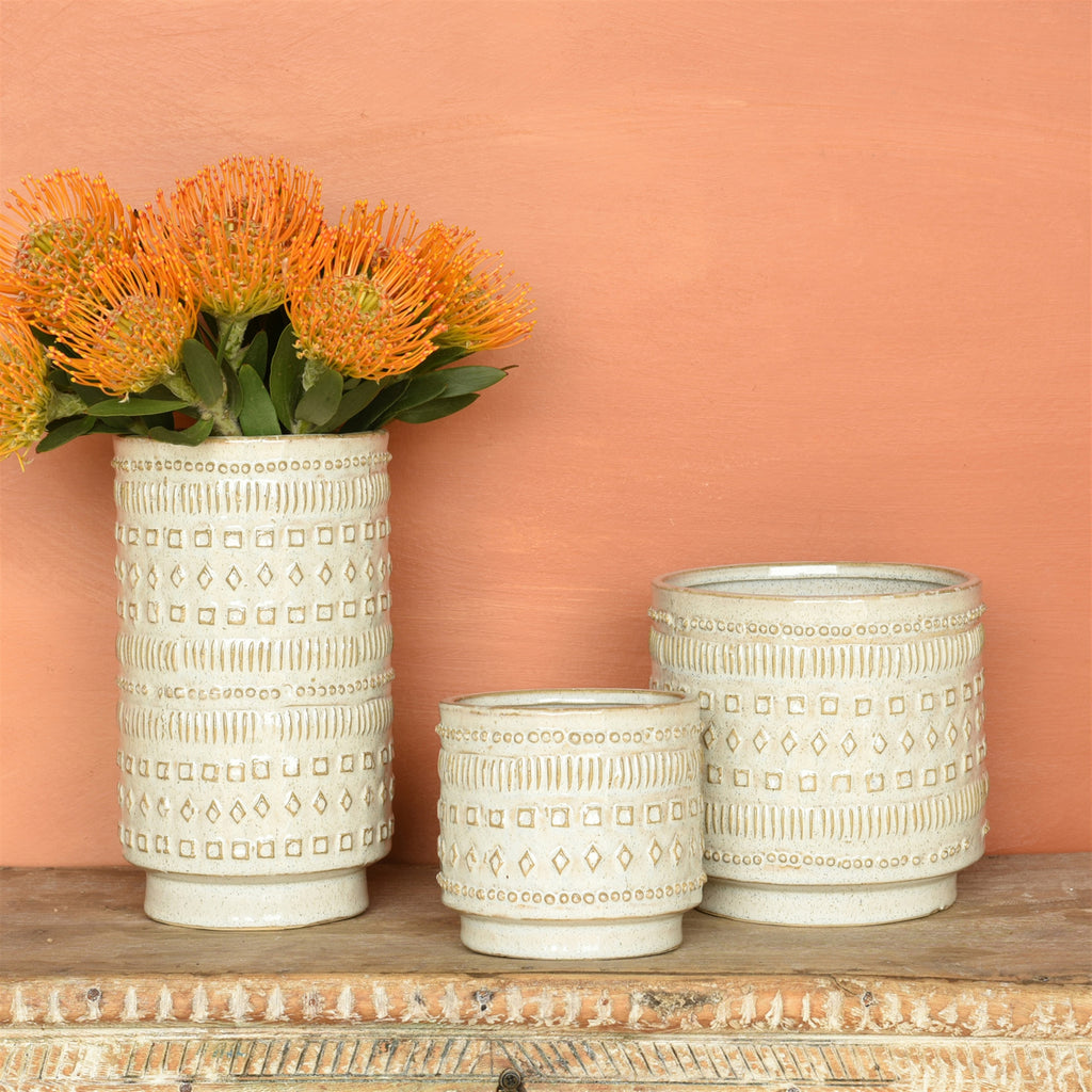 Cachepot Ceramic -Large - The Nifty Decor