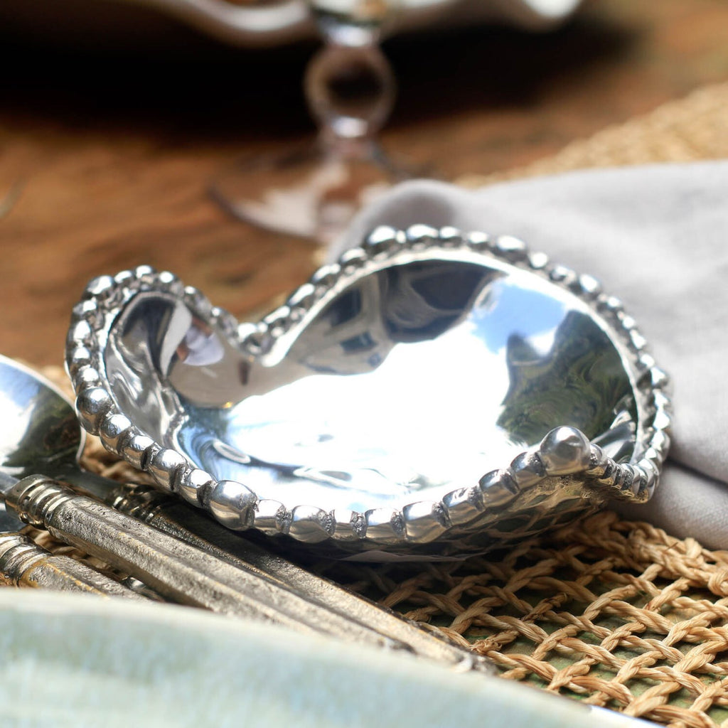 Organic Pearl Heart Bowl - The Nifty Decor