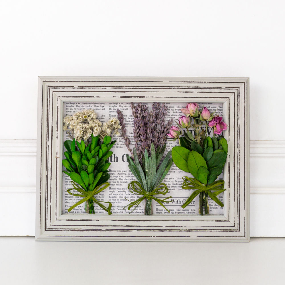 Preserved Flower Bundle Frame - The Nifty Decor
