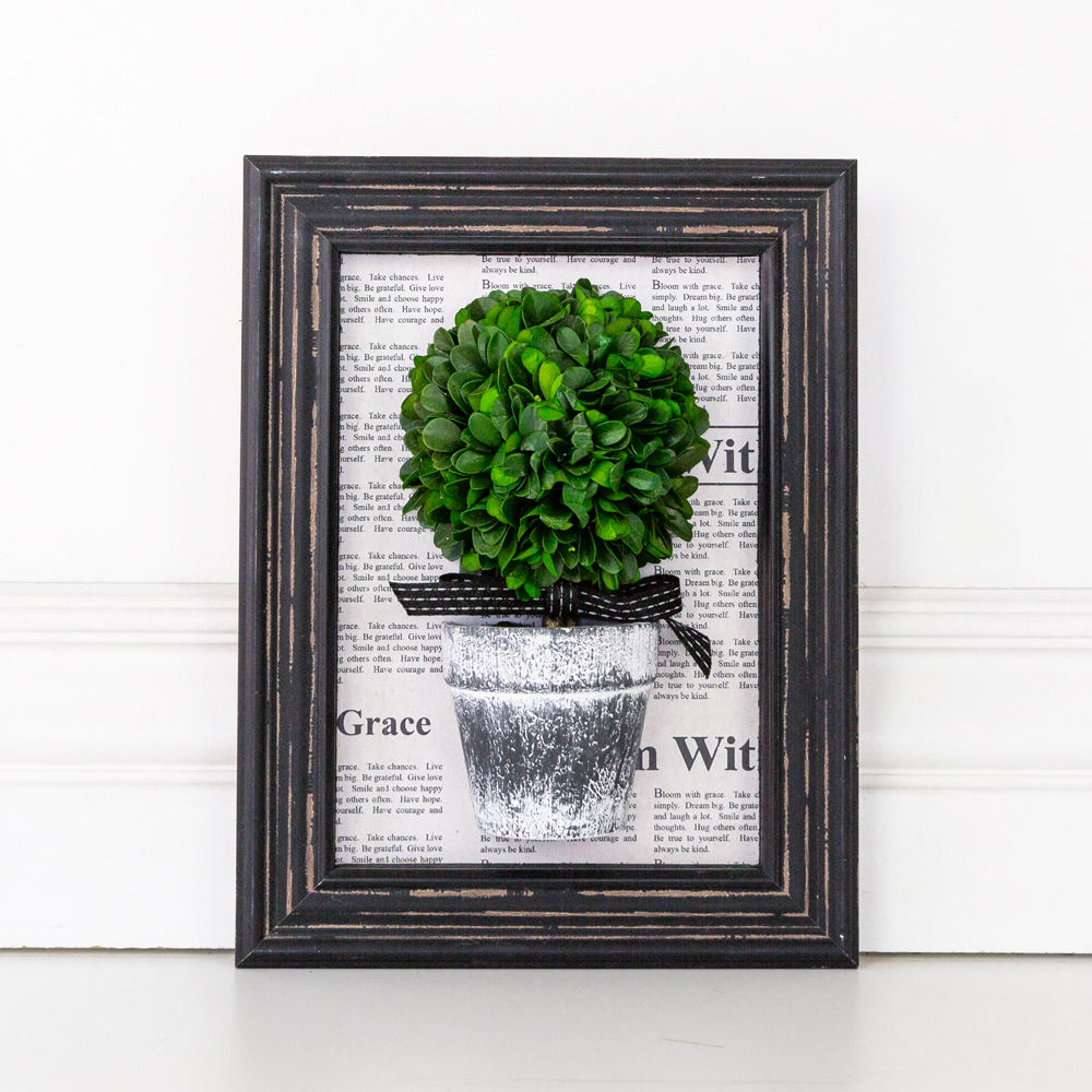 Boxwood Topiary Frame - The Nifty Decor