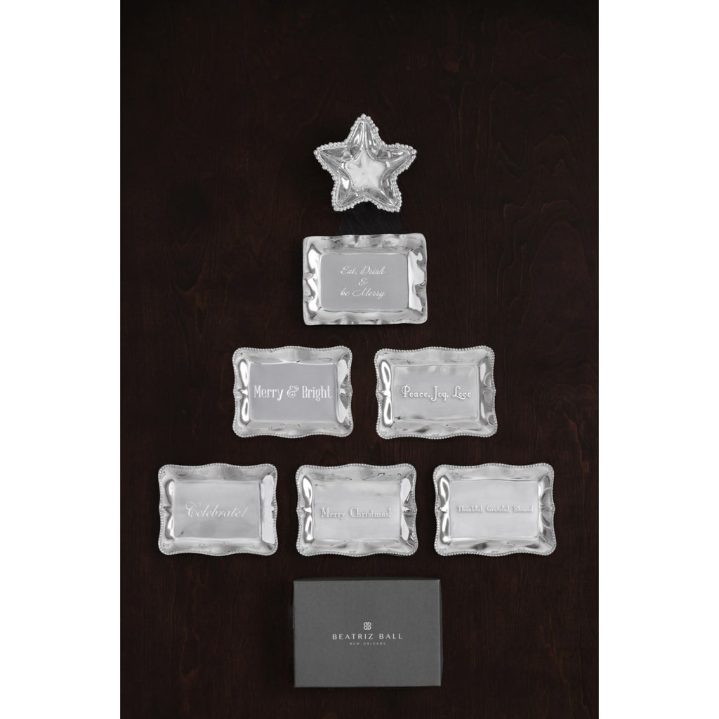 Rectangular Engraved Tray "Celebrate!" - The Nifty Decor