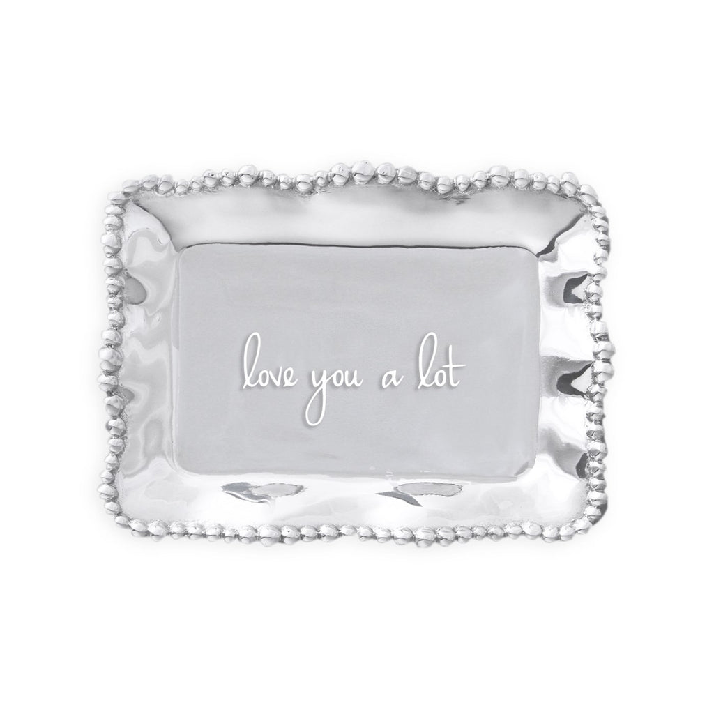Organic Pearl Rectangular Engraved Tray - The Nifty Decor