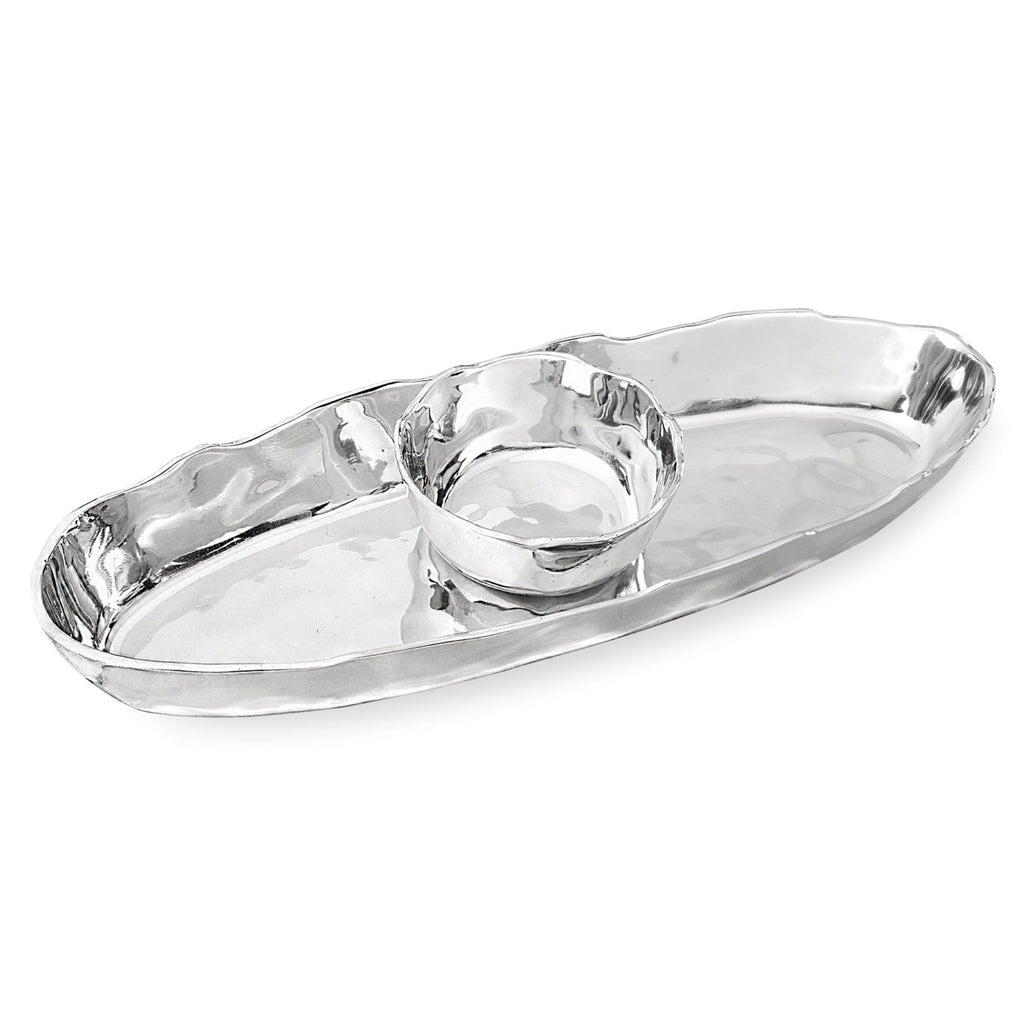 Brooklyn Deep Oval Chip & Dip - The Nifty Decor