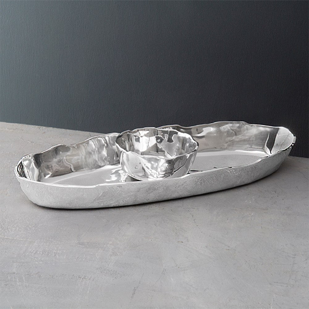 Brooklyn Deep Oval Chip & Dip - The Nifty Decor