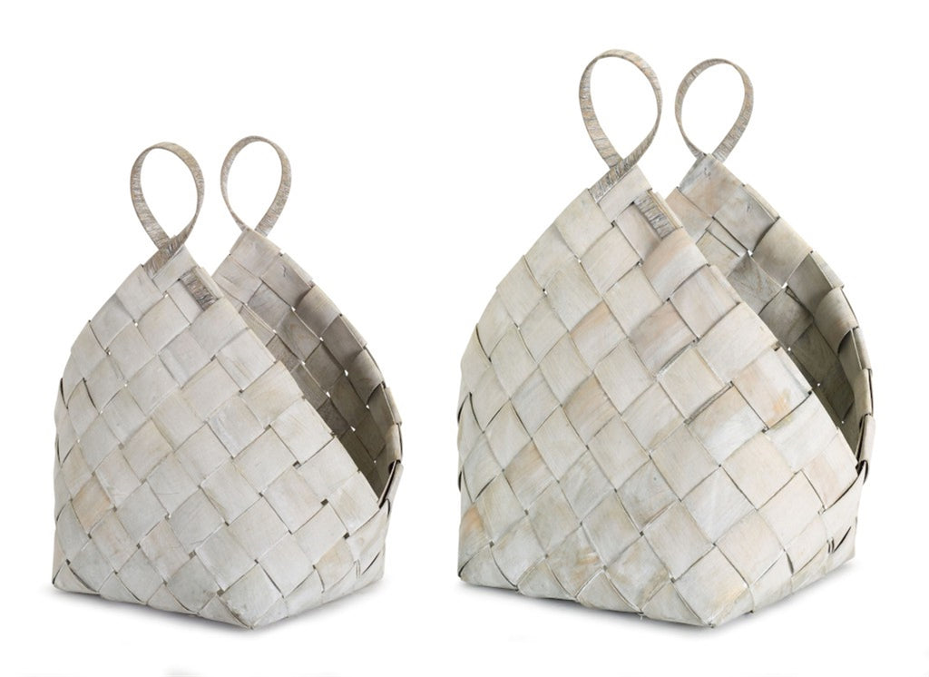 Whitish grey basket, Set of 4 - The Nifty Decor