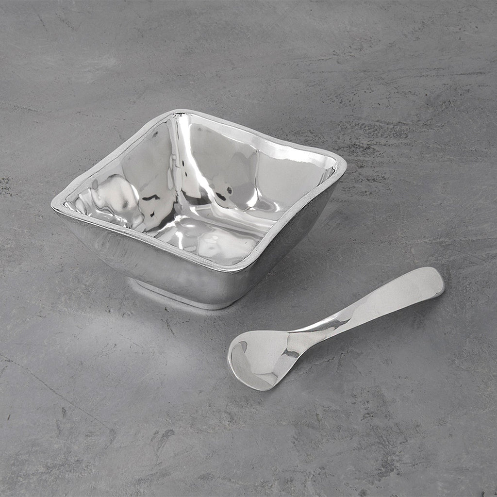 Square Bowl with Spoon - The Nifty Decor
