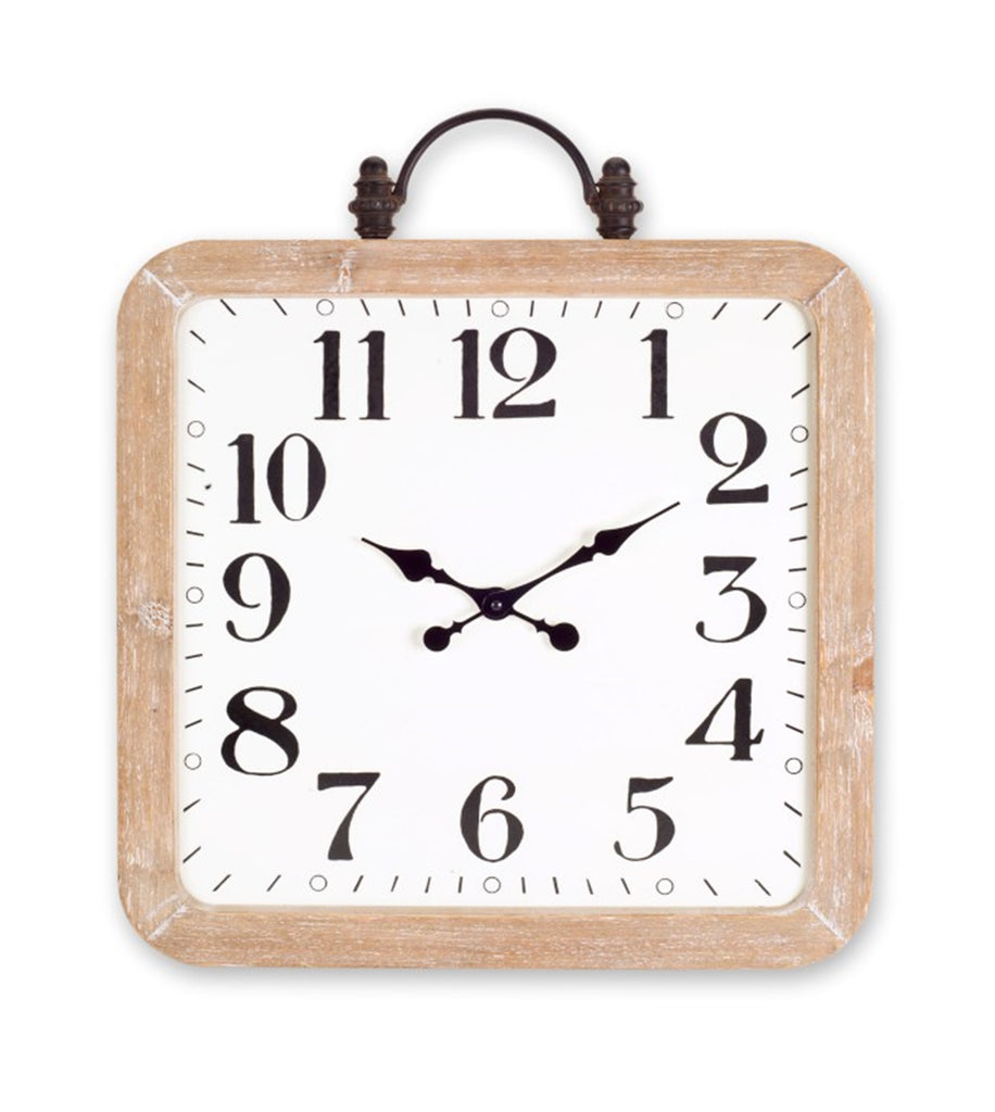 Brownish white wall clock - The Nifty Decor