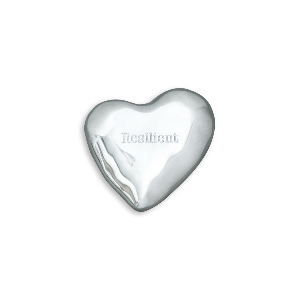 Heart Engraved Paperweight "Resilient" - The Nifty Decor
