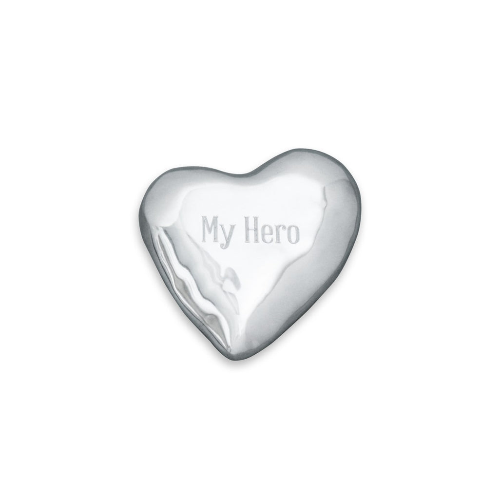 Heart Engraved Paperweight "My Hero" - The Nifty Decor