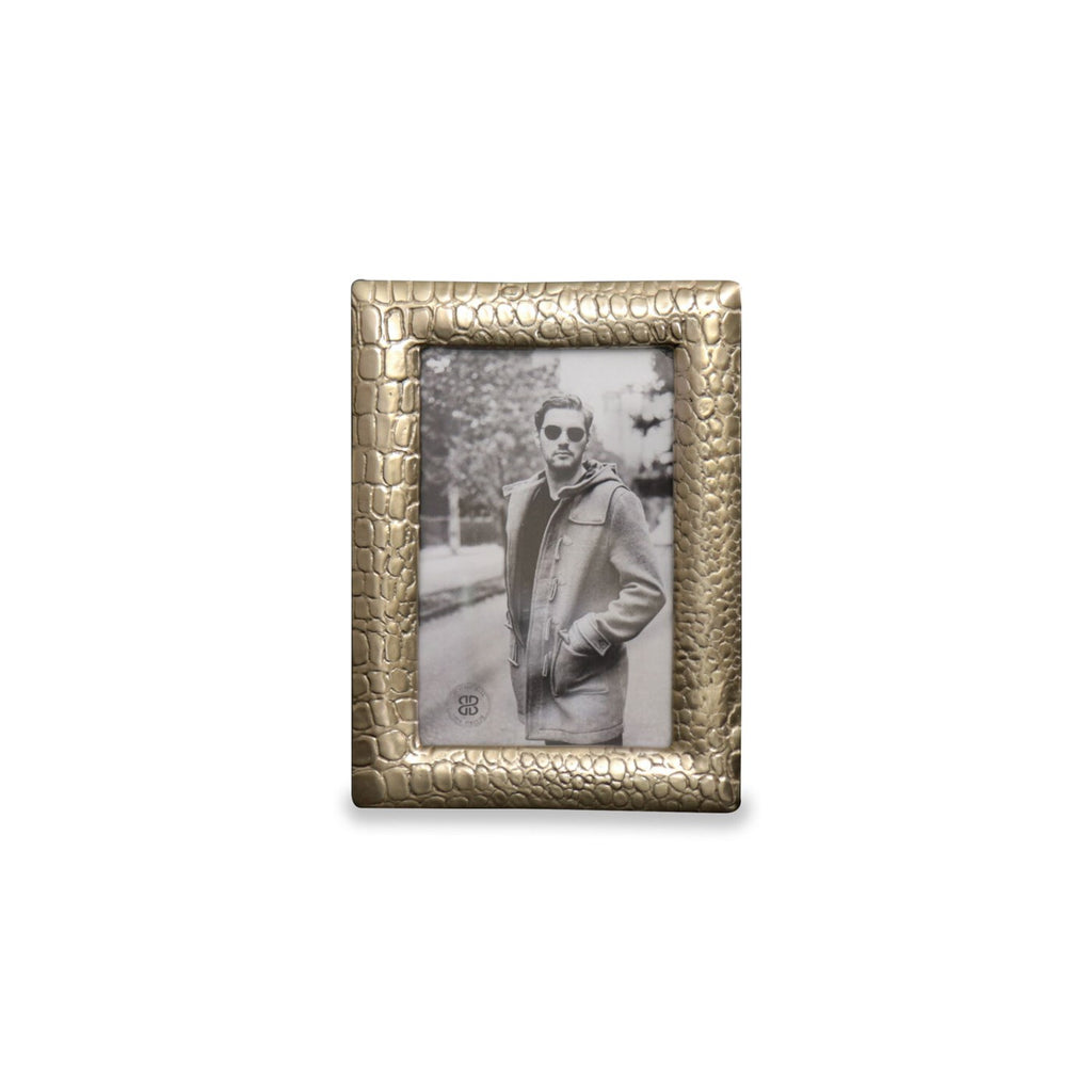 Croc 4 x 6 Frame (Gold) - The Nifty Decor