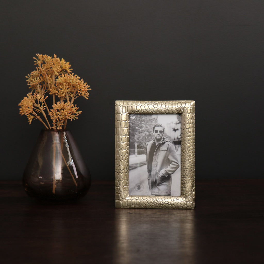 Croc 4 x 6 Frame (Gold) - The Nifty Decor