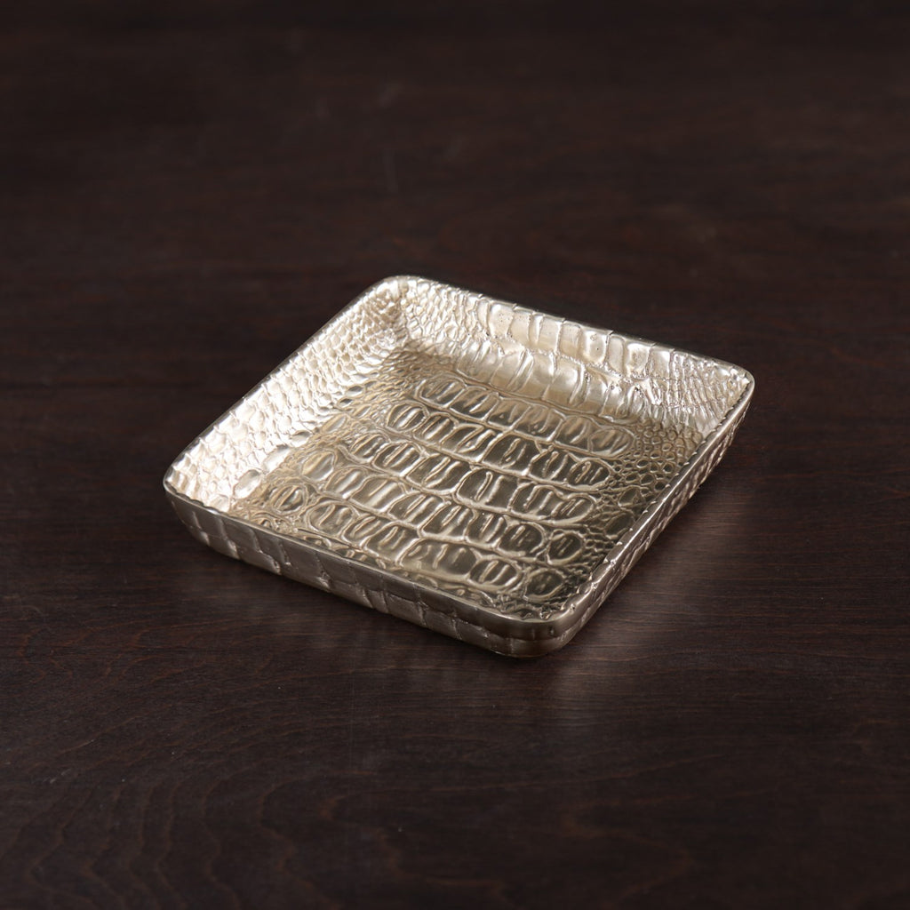 Croc Beverage Napkin Holder (Gold) - The Nifty Decor