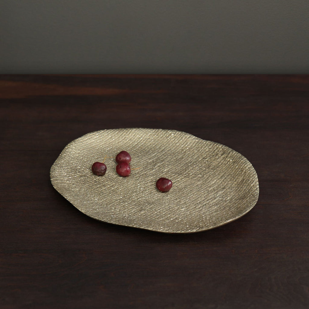 SIERRA MODERN Kioto Large Oval Platter (Gold) - The Nifty Decor