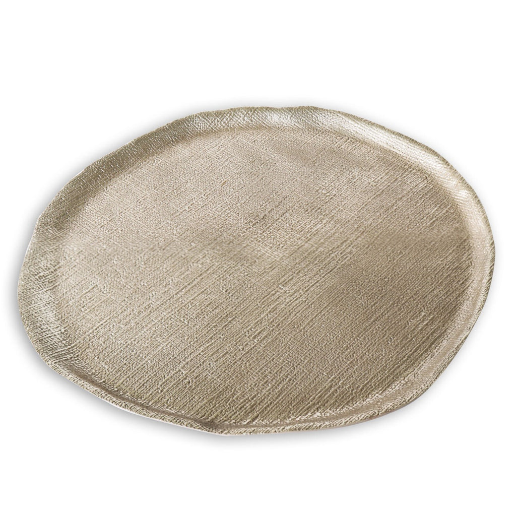 Seattle Large Round Platter (Gold) - The Nifty Decor